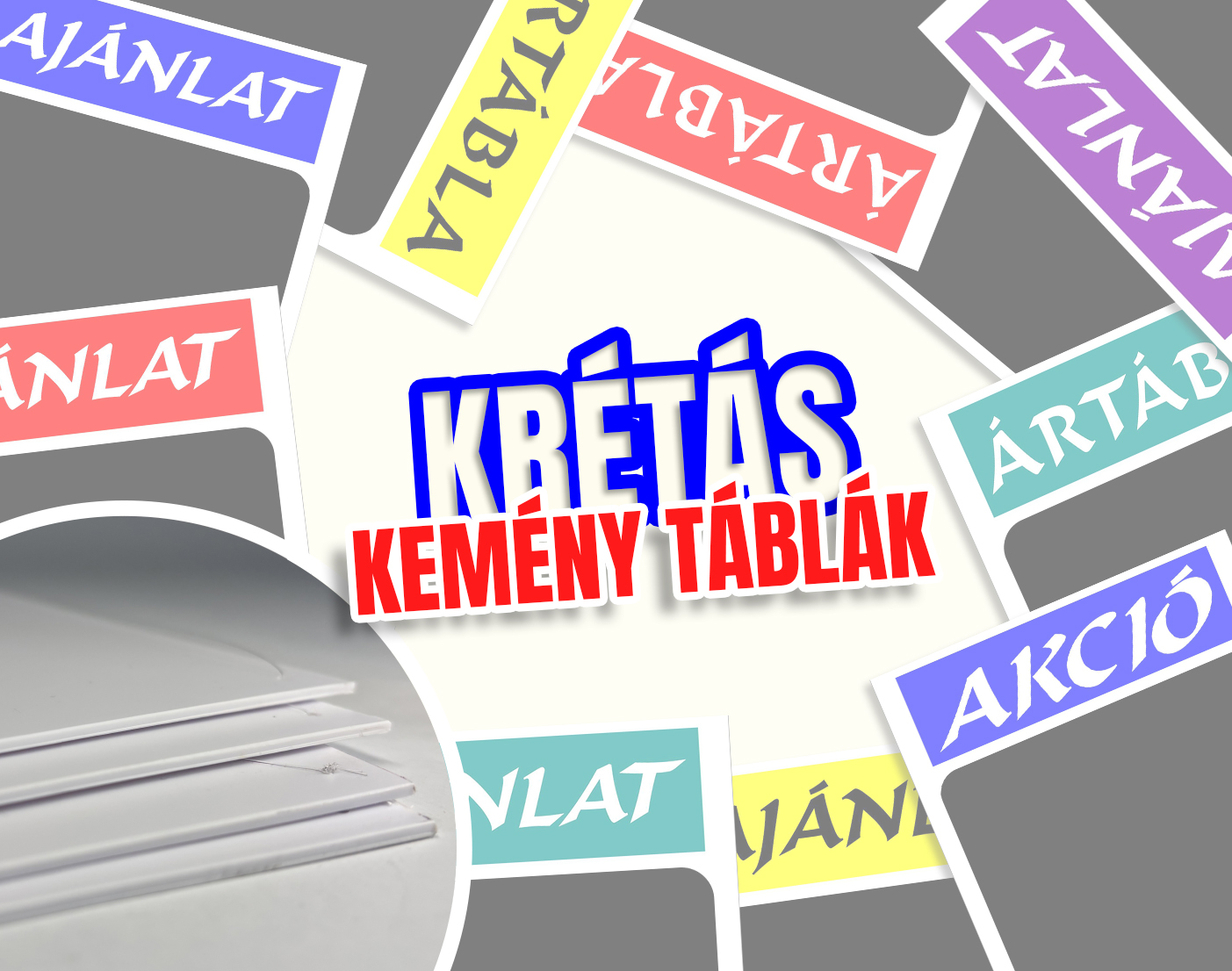 Krétával írható kemény-sima