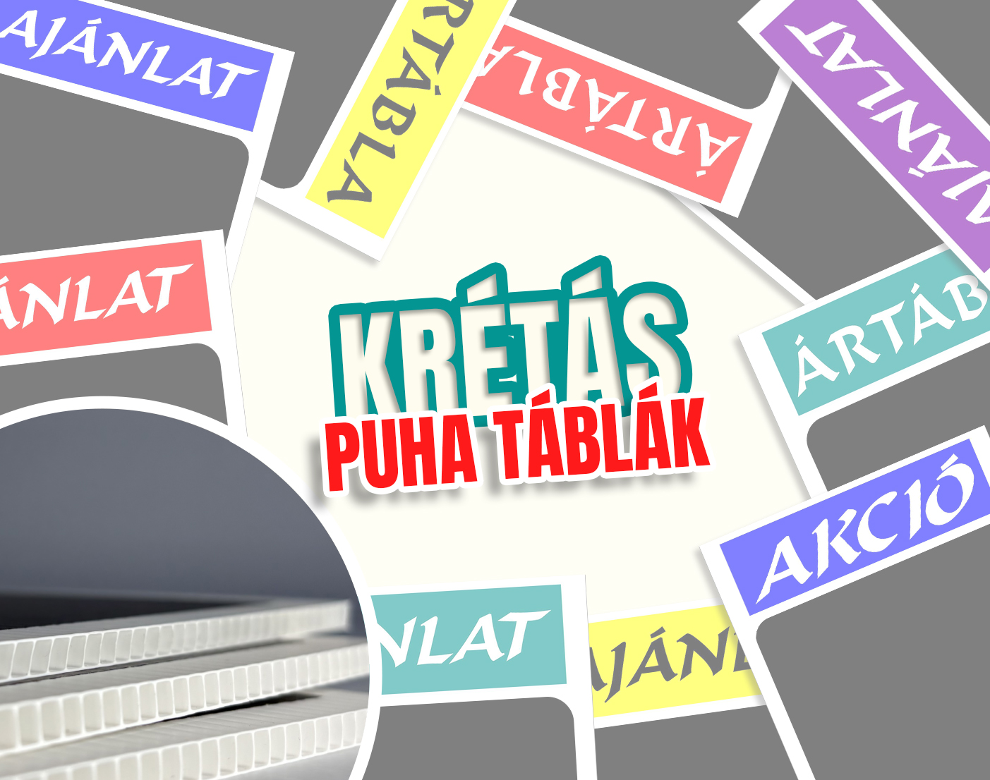 Krétával írható hullámos-puha