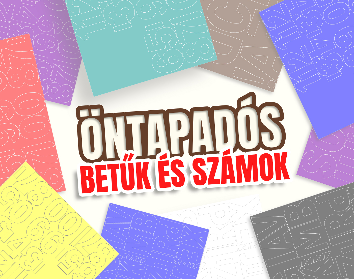 Öntap Betű 8-10cm csomag