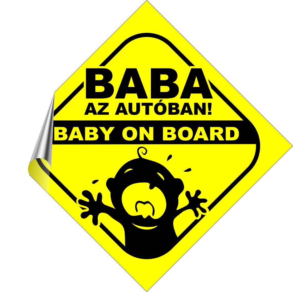 Baba az autóban! Baby on board! MATRICA "K"