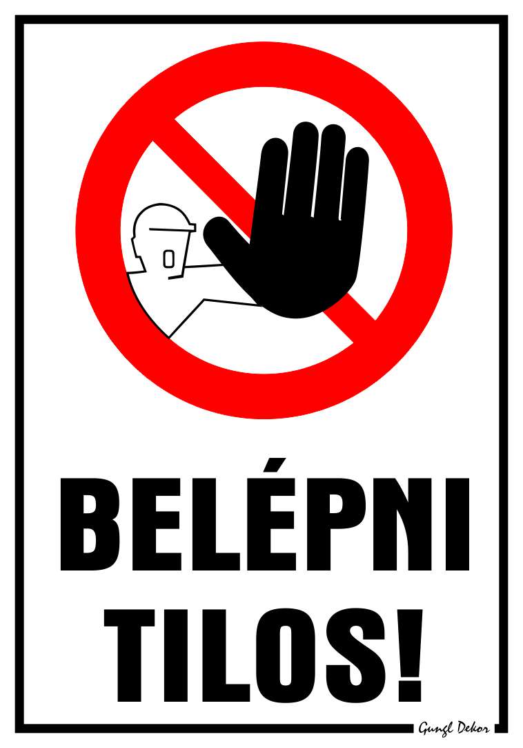 Belépni tilos! MATRICA "C"