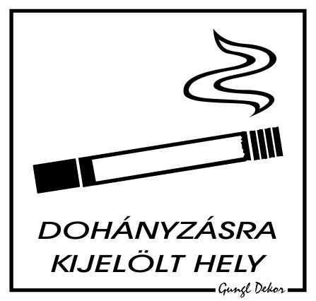Dohányzásra kijelölt hely MATRICA "A"
