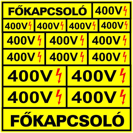 Főkapcsoló és 400 V MATRICA "B"