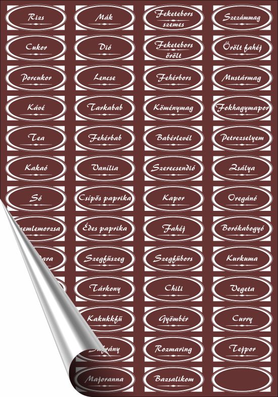 Fűszeres D Matrica Alap