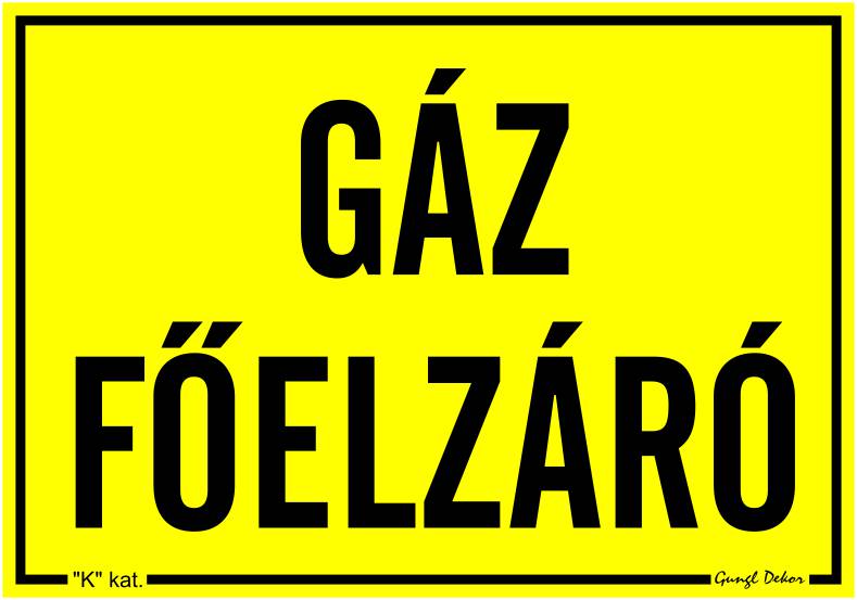 Gáz főelzáró MATRICA "K"