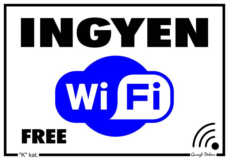 Ingyen Wi-Fi / Free Wi-Fi MATRICA "K"