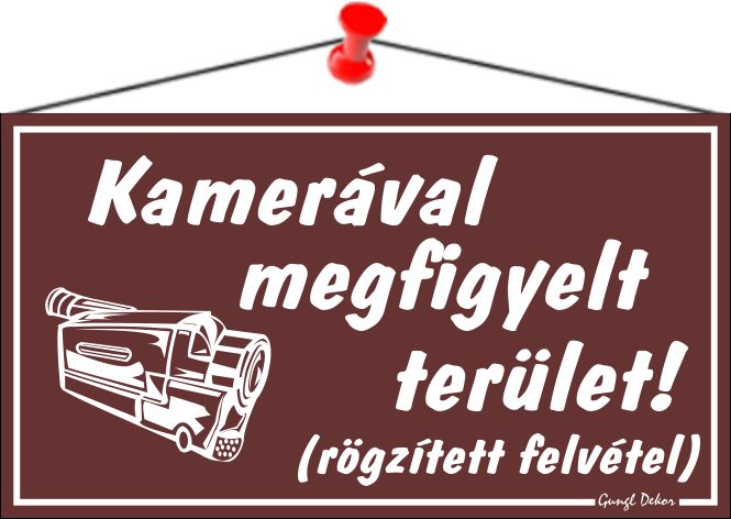 Kamerával Megfigyelt Terület Egyéb Tábla