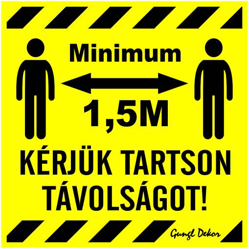 Kérjük tartson minimum 1,5 méter távolságot! MATRICA "B"