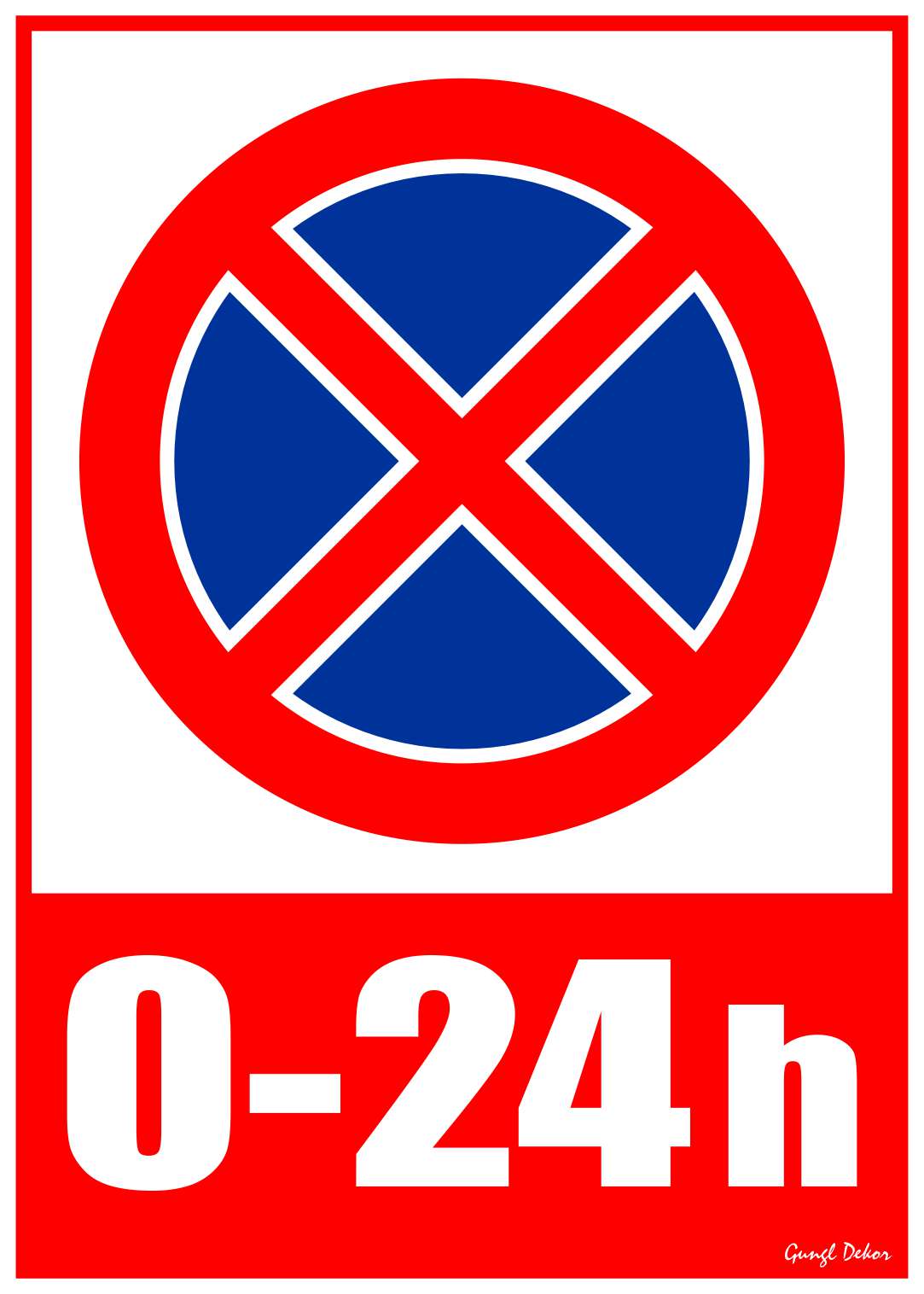 Megállni tilos! 0-24 h MATRICA "G"