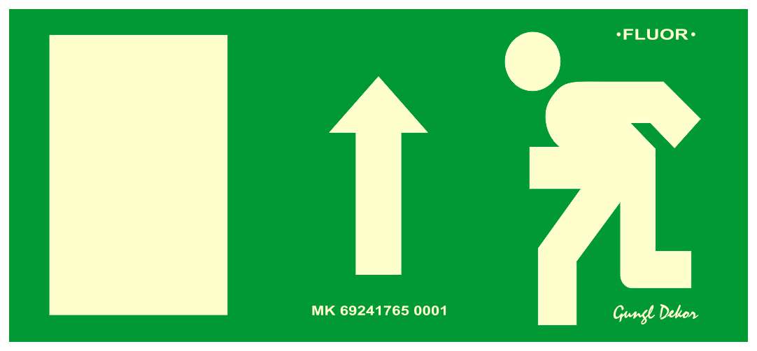 Menekülési irány fel MATRICA FLUOR