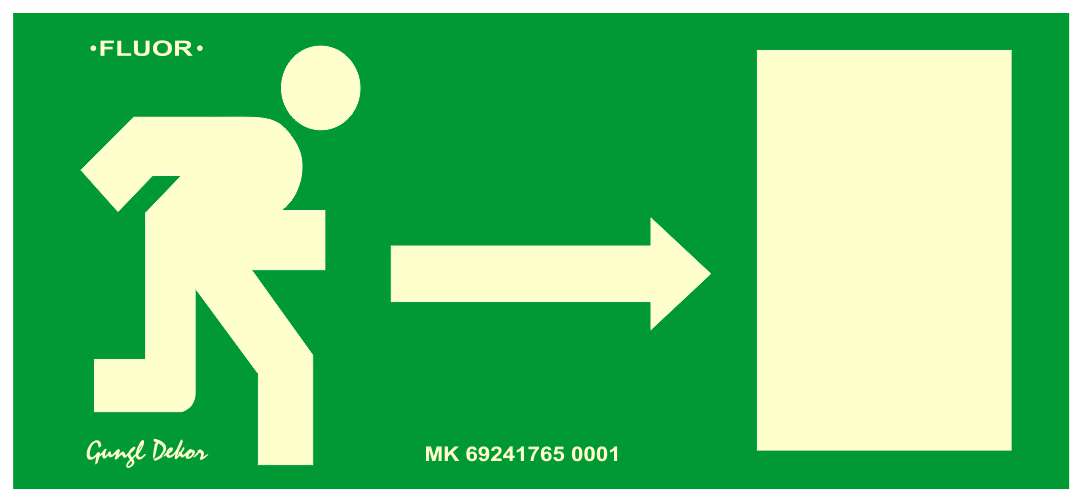 Menekülési irány jobbra MATRICA FLUOR