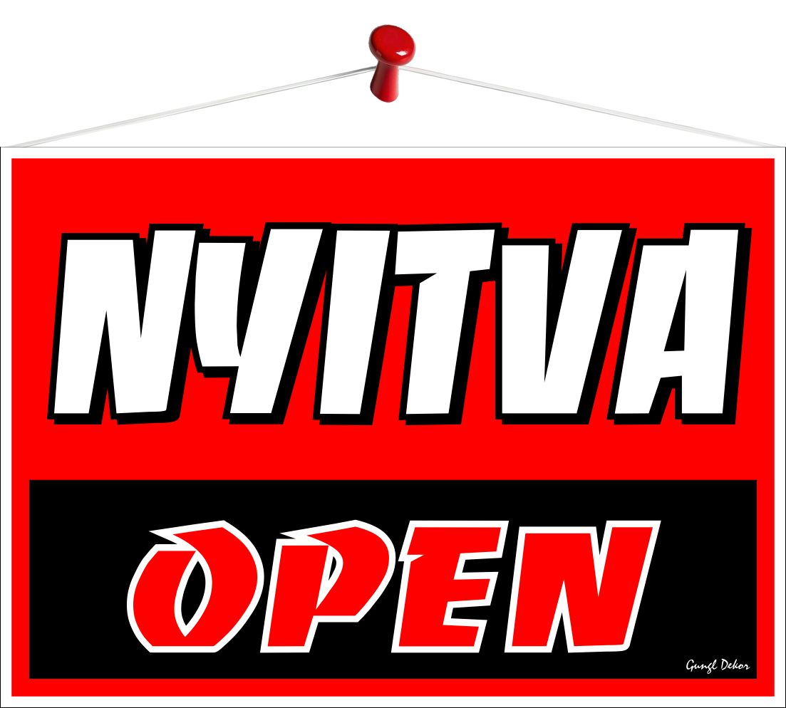 Nyitva-Open (Tábla 35x25 cm-es)