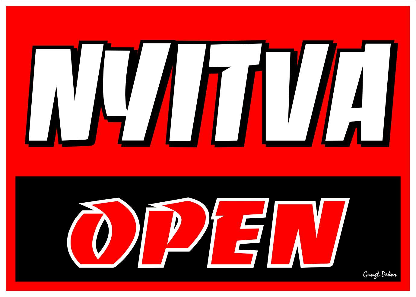 Nyitva - Open TÁBLA