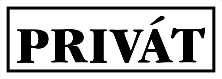 PRIVÁT ("A" jelű matrica)