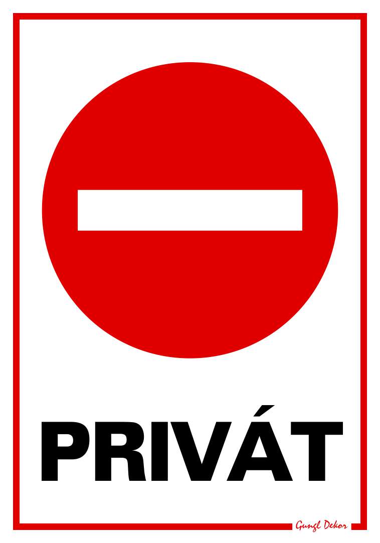 Behajtani tilos! Privát MATRICA "C"