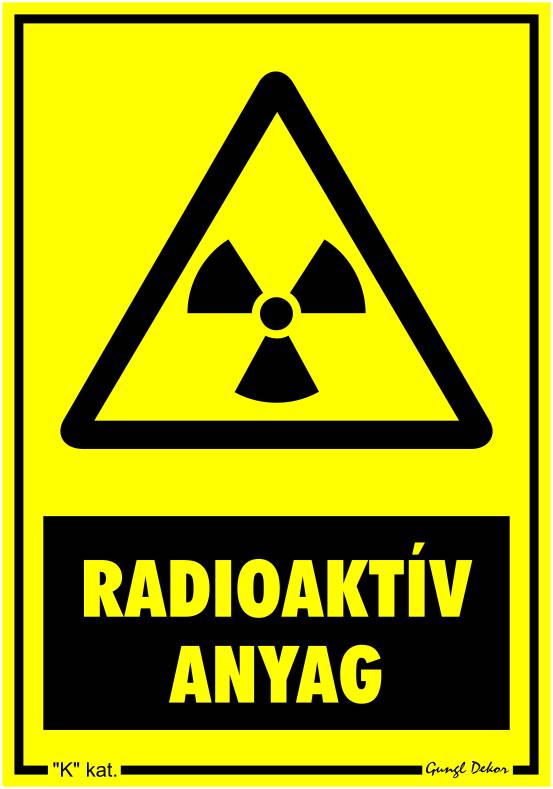 Radioaktív anyag MATRICA "K"