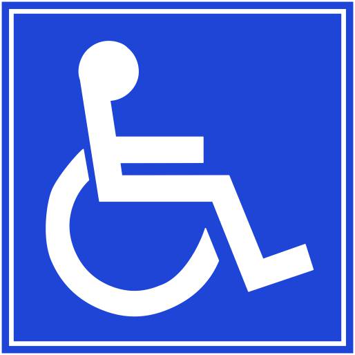 Rokkant - Mozgássérült piktogram MATRICA "B"