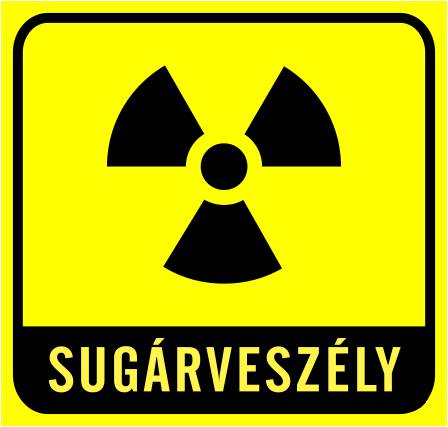 Sugárveszély! MATRICA "A"