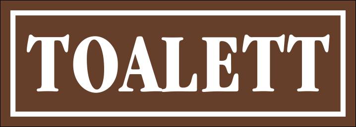 TOALETT ("A" jelű matrica)