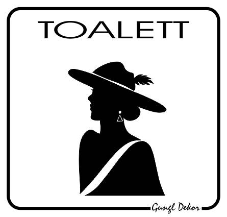 TOALETT kalapos piktogrammal MATRICA "A"