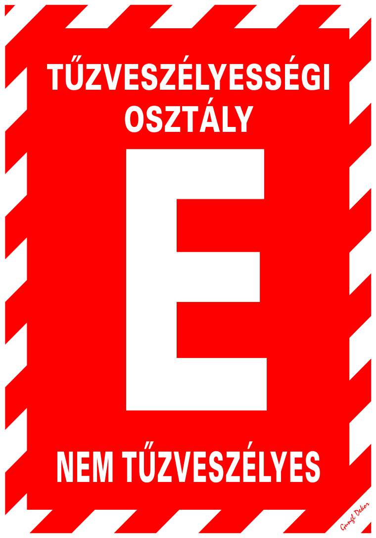 Tűzvédelmi besorolás E MATRICA "C"