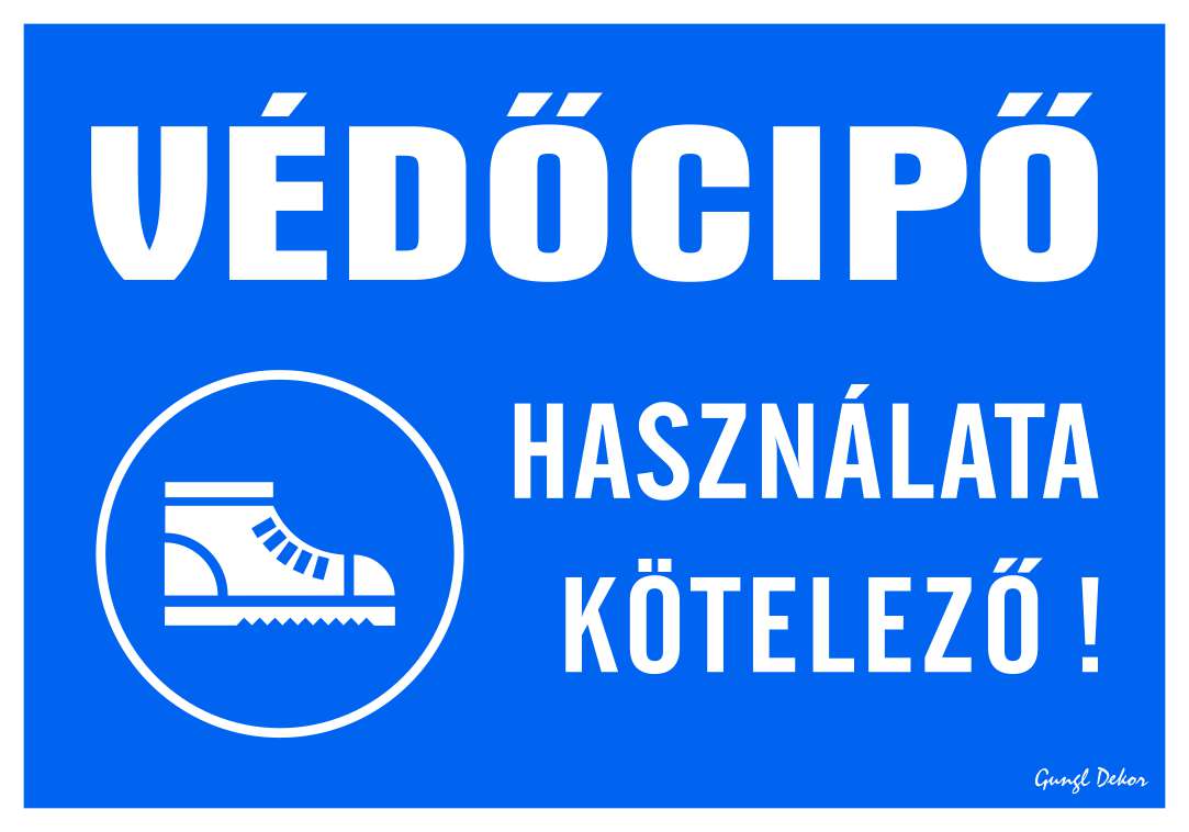 Védőcipő használata kötelező! MATRICA "C"