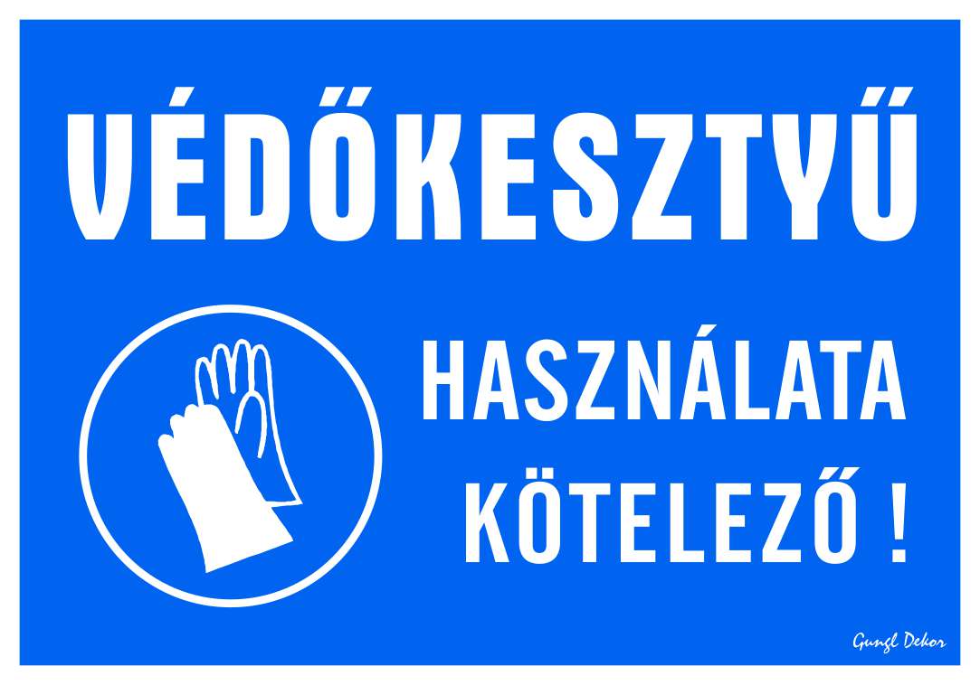 Védőkesztyű használata kötelező! MATRICA "C"