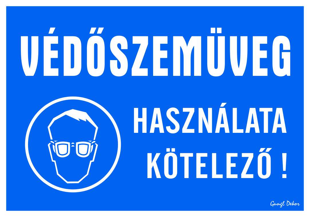 Védőszemüveg használata kötelező! MATRICA "C"