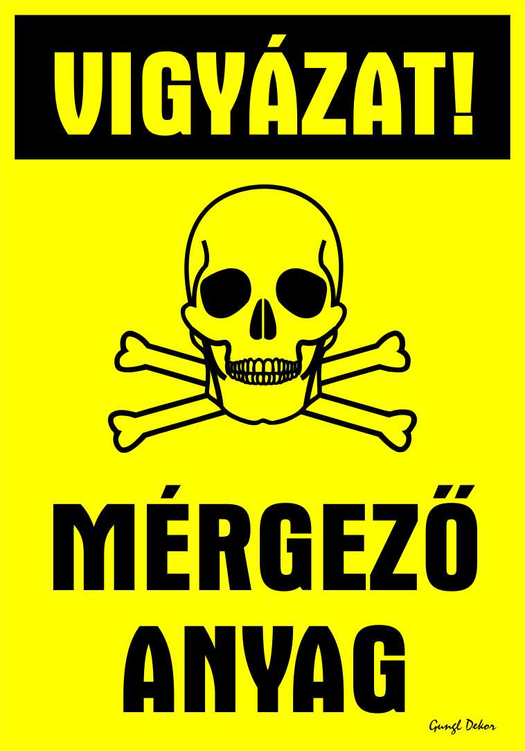 Vigyázat! Mérgező anyag MATRICA "C"