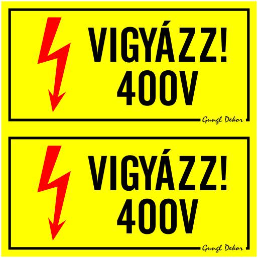 Vigyázz! 400 V MATRICA "B"