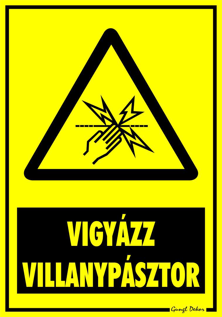 Vigyázz villanypásztor! MATRICA "C"