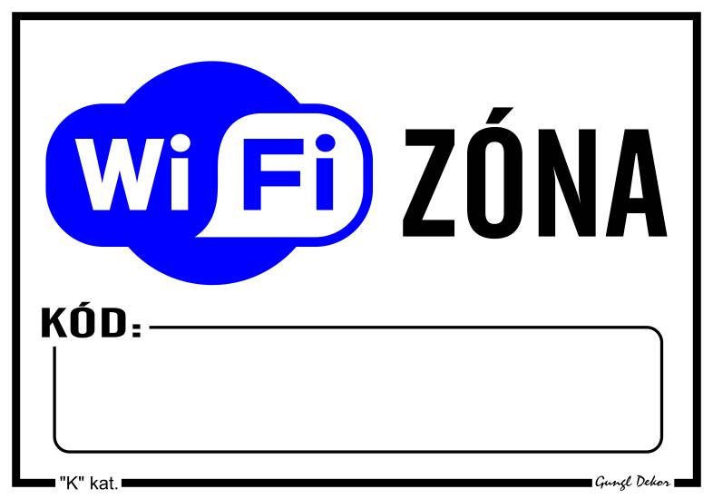 Wi-Fi zóna beírható jelszóval MATRICA "K"